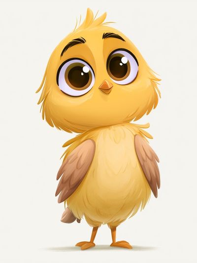 Cute Chick Cartoon Print. poster