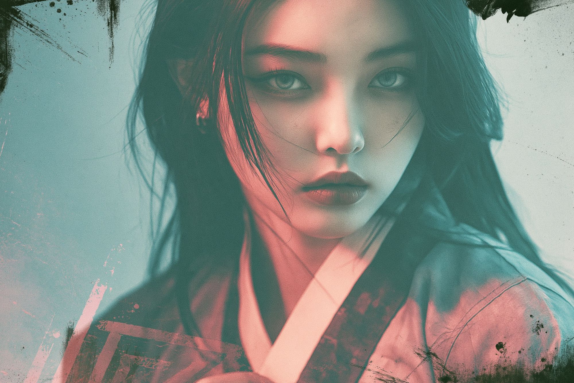 Mystic Woman Portrait Print. poster — illustration art