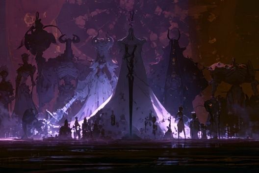 Dark Fantasy Tent City Poster. poster detail