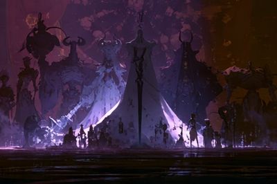 Dark Fantasy Tent City Poster.