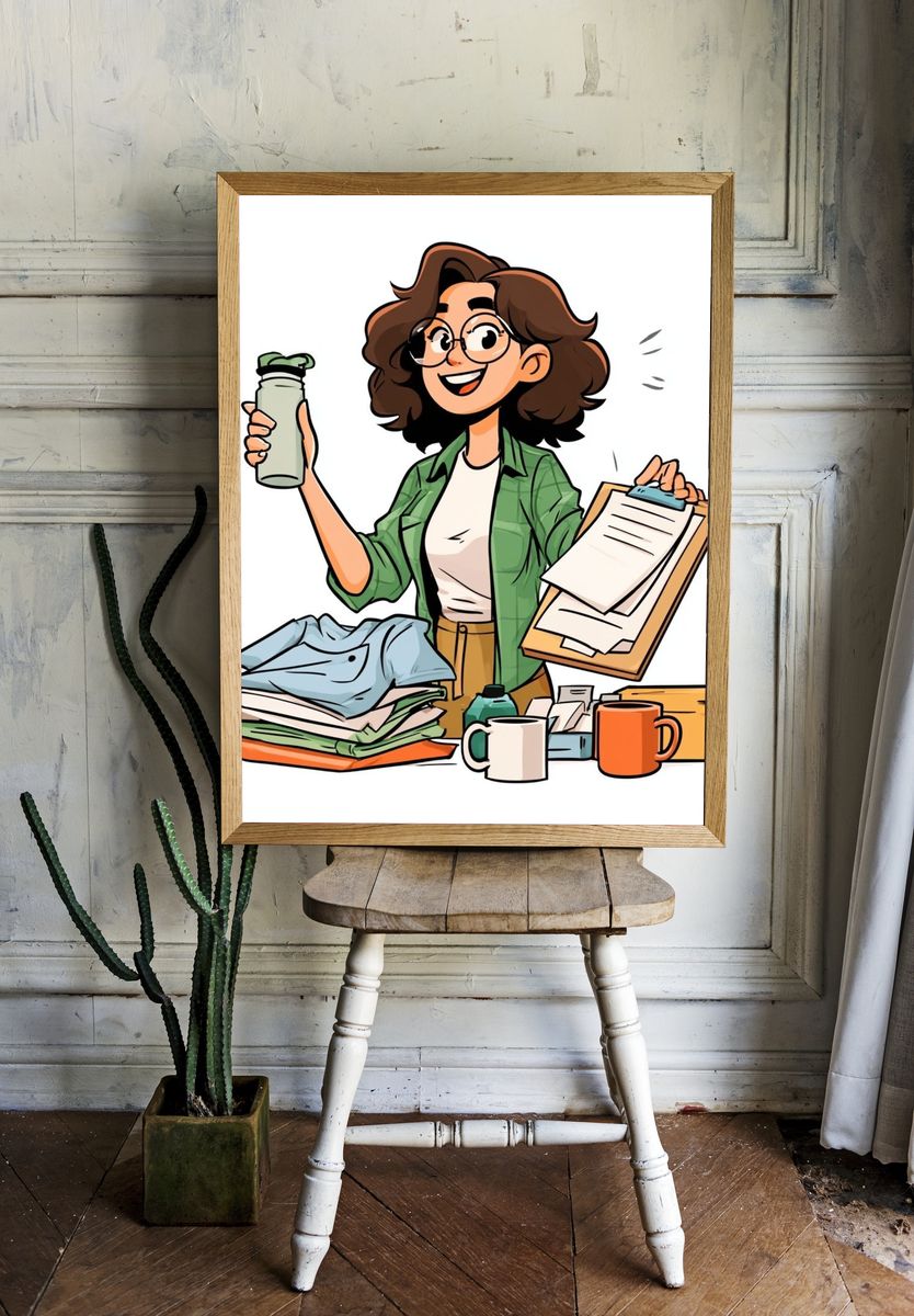 Organized Student Illustration Poster. room preview