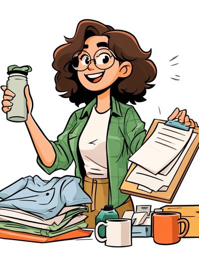 Organized Student Illustration Poster.