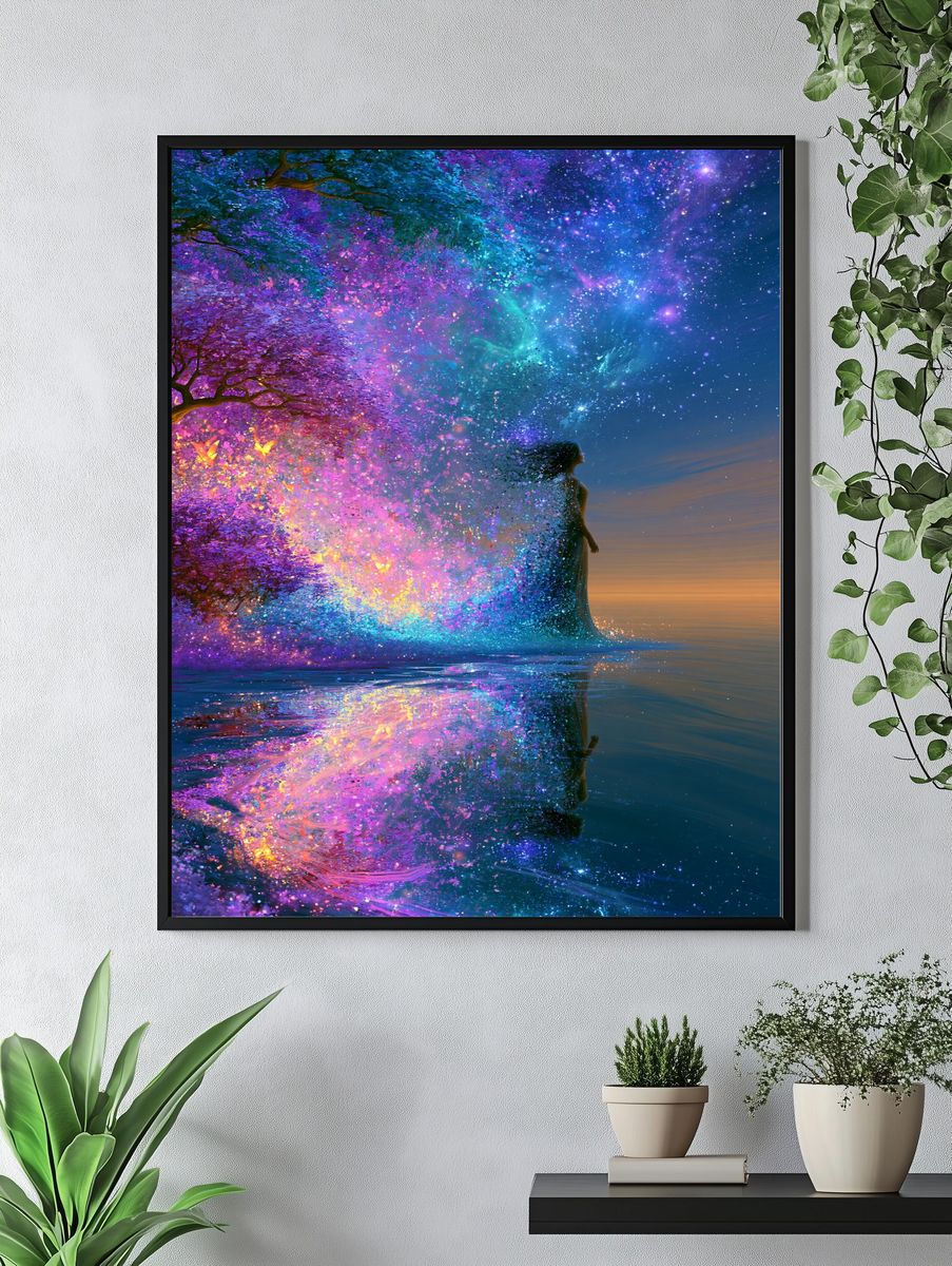 Celestial Woman Fantasy Print. — room view 4