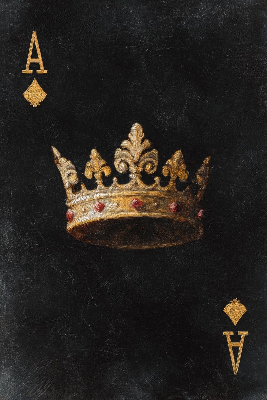 Royal Crown Ace of Spades Poster. poster detail