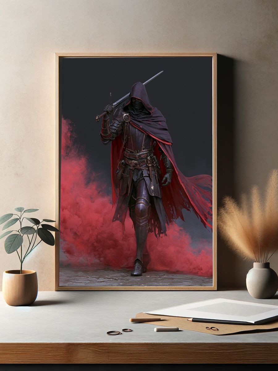 Shadow Assassin Fantasy Print. — room view 2