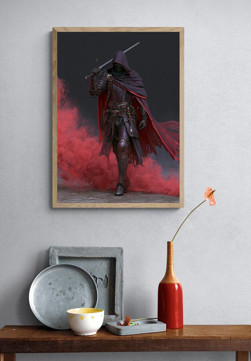 Shadow Assassin Fantasy Print. — room view 3