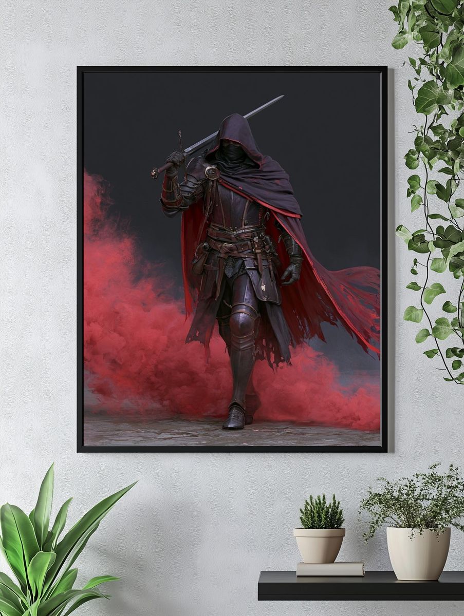 Shadow Assassin Fantasy Print. — room view 4