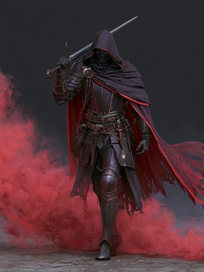 Shadow Assassin Fantasy Print. poster
