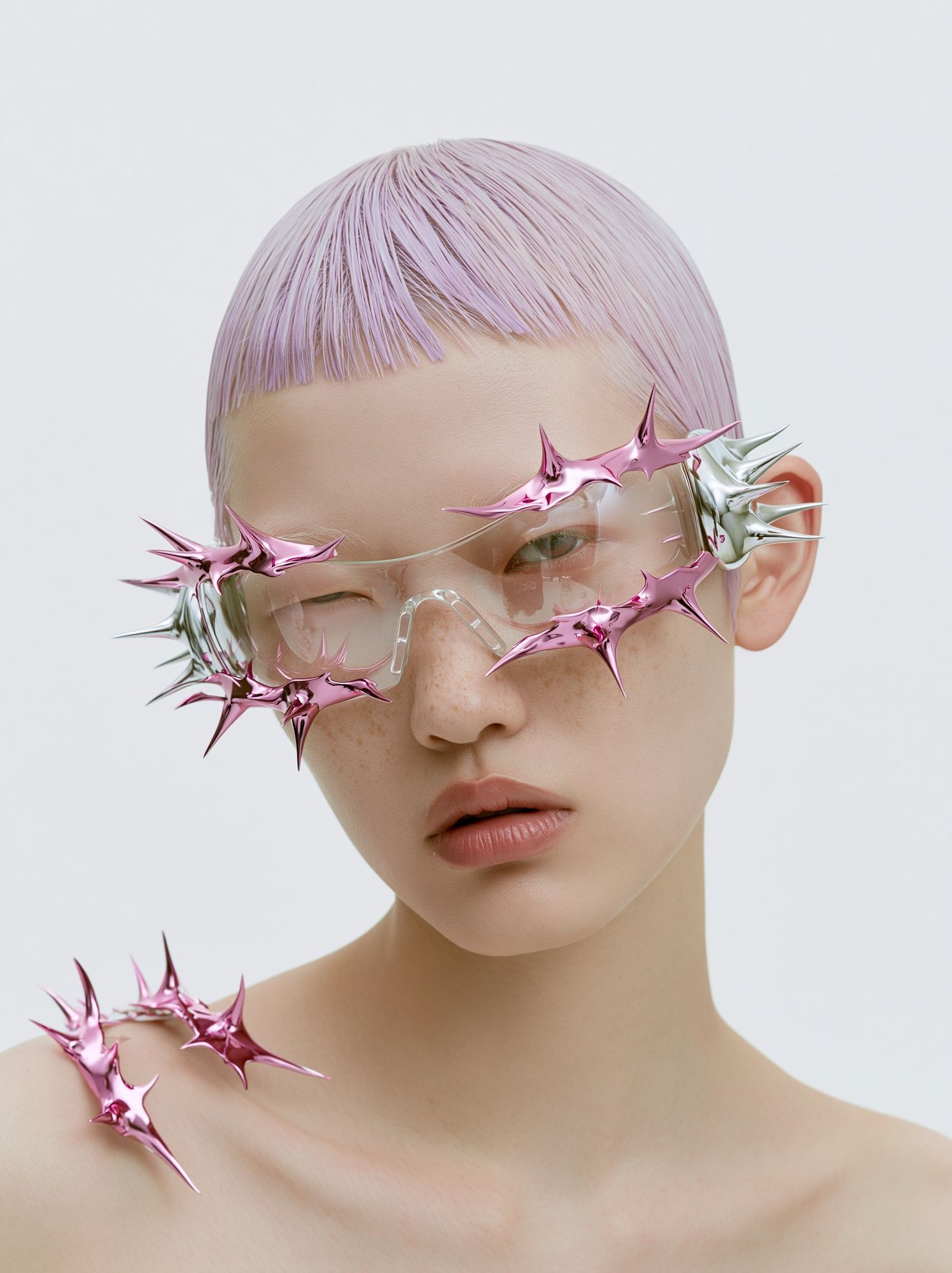 Futuristic Portrait — Digital Art Print. poster detail