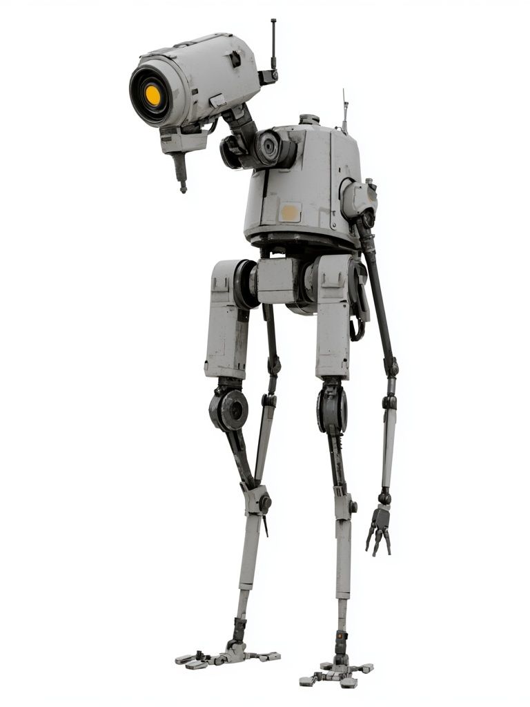 Sci-Fi Robot Character Print. poster — illustration art