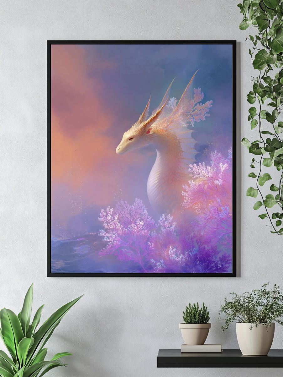 Celestial Dragon Fantasy Print. — room view 4