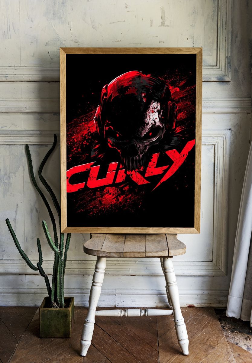 Skull Culty Horror Poster. — room view 1