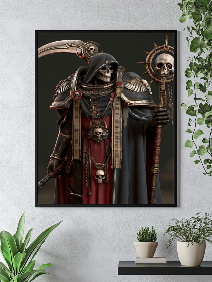 Skull Reaper Fantasy Poster. — room view 4
