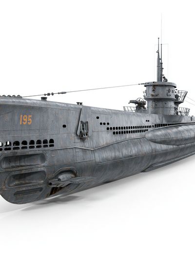 Submarine Illustration Poster. poster