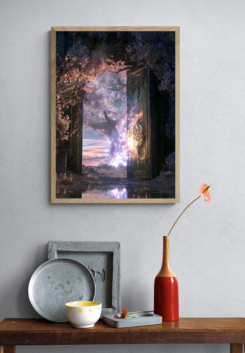 Enchanted Blossom Portal Print. — room view 3