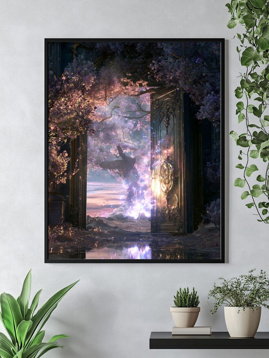 Enchanted Blossom Portal Print. — room view 4