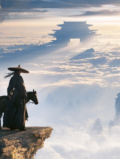 Cloud Rider Fantasy Print.