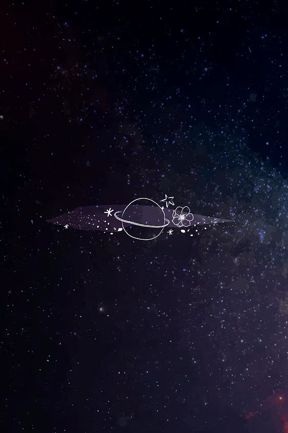 Minimal line art galaxy mobile. poster detail