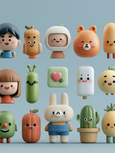 Cute Character Illustration Poster. poster