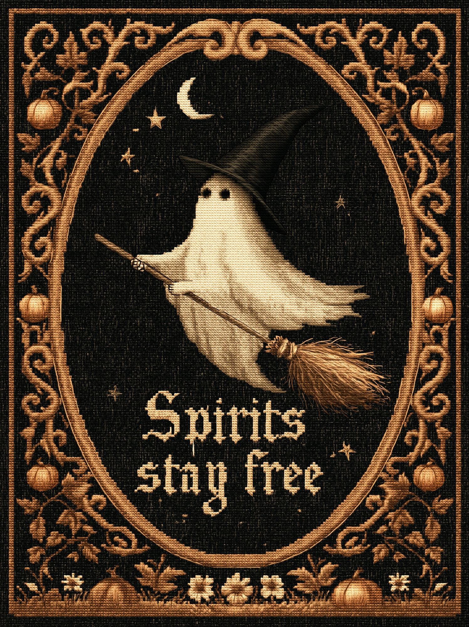 Spirits Stay Free Witch Poster. poster detail