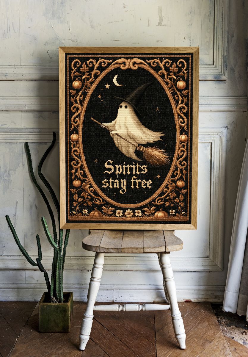Spirits Stay Free Witch Poster. room preview