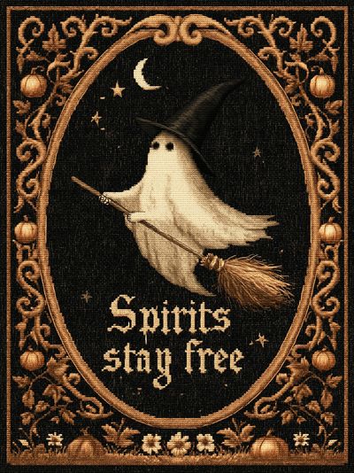 Spirits Stay Free Witch Poster.