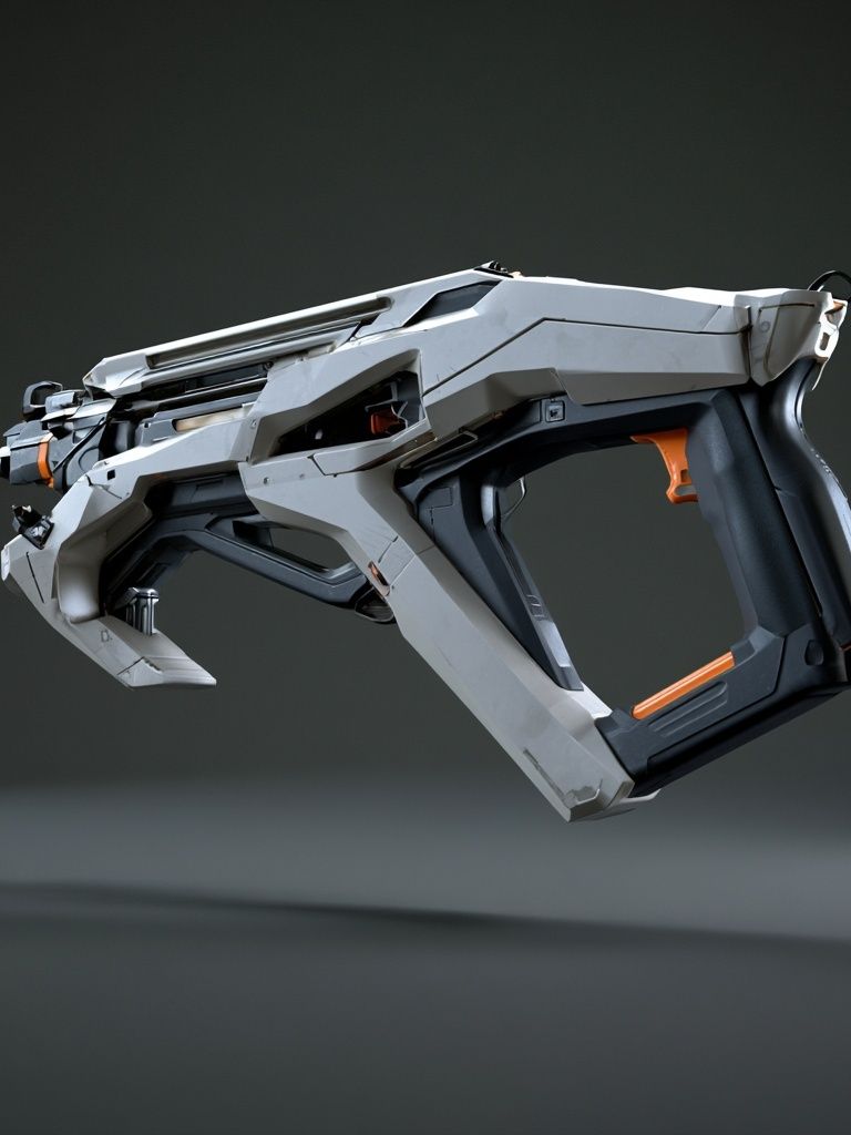 Futuristic Sci-Fi Blaster Poster. poster detail