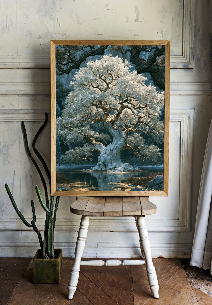 Enchanted Crystal Tree Poster. room preview