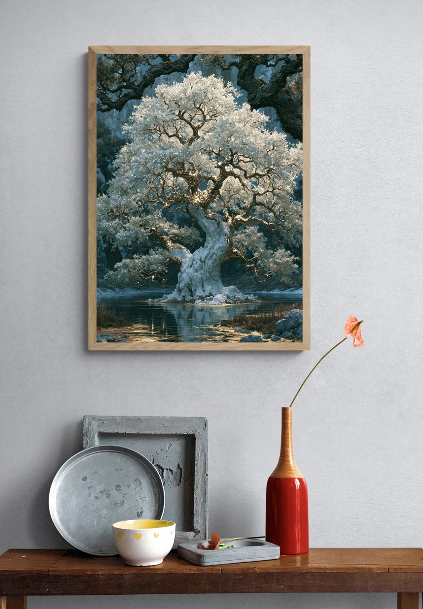 Enchanted Crystal Tree Poster. — room view 3