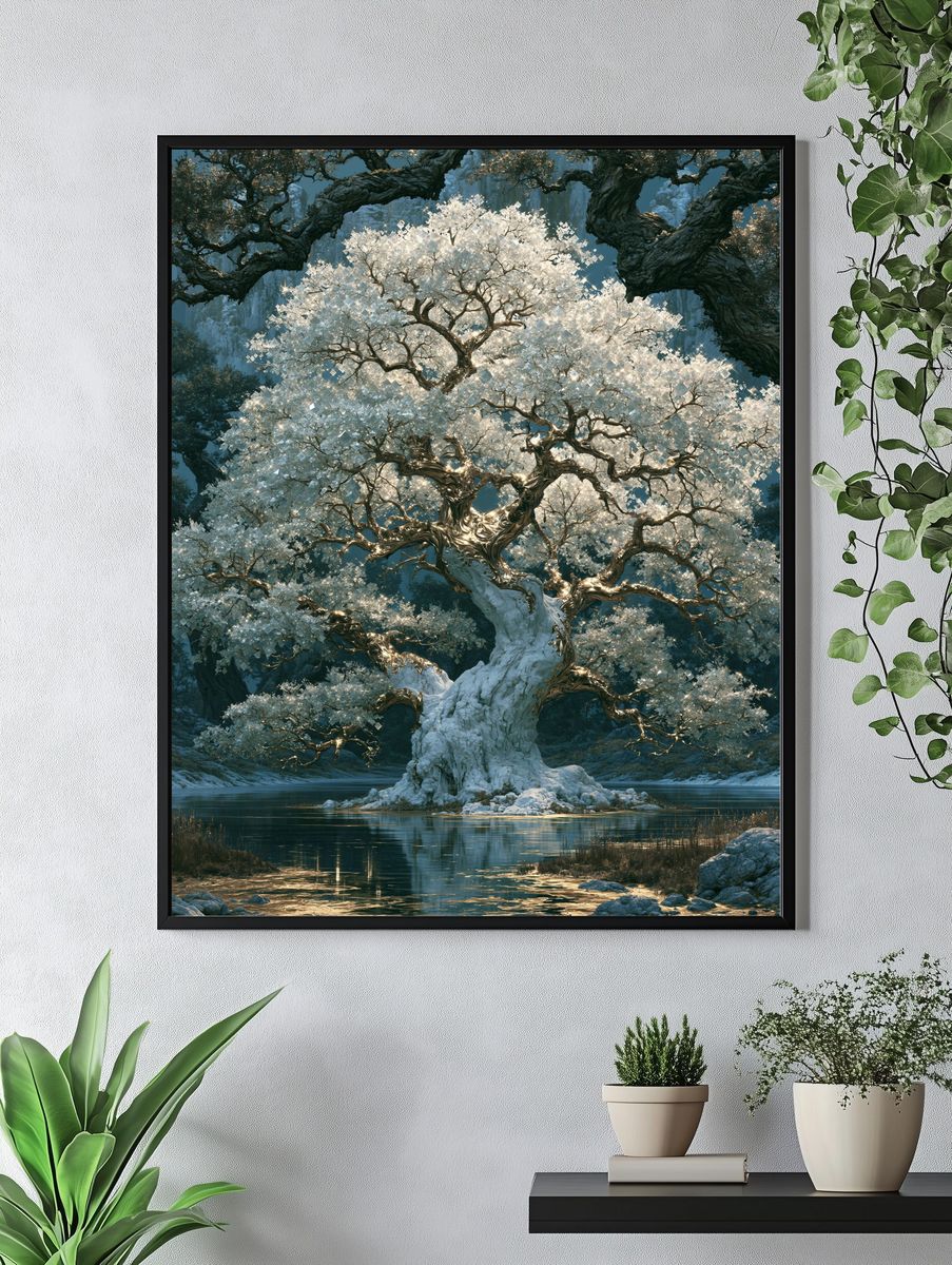 Enchanted Crystal Tree Poster. — room view 4
