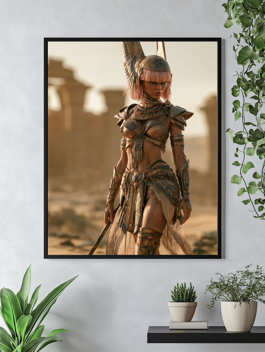 Desert Warrior Fantasy Poster. — room view 4