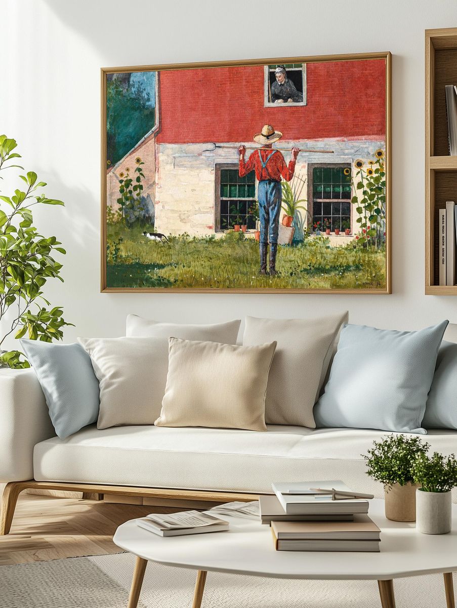 Garden (1874) Winslow Homer. — room view 2
