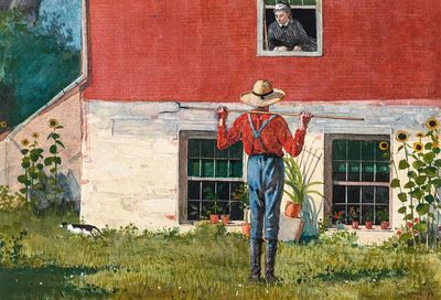 Garden (1874) Winslow Homer. poster print