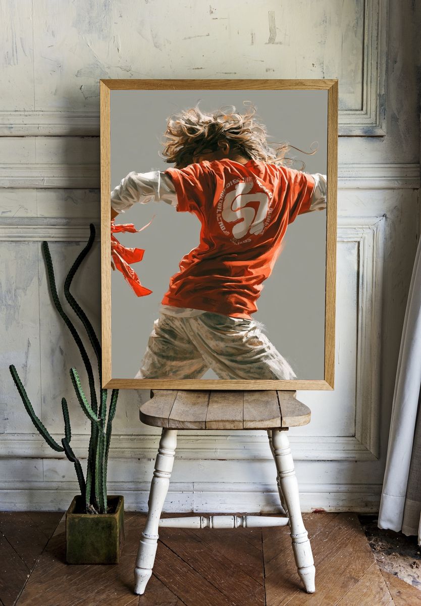 Dynamic Dancer Illustration Poster. room preview