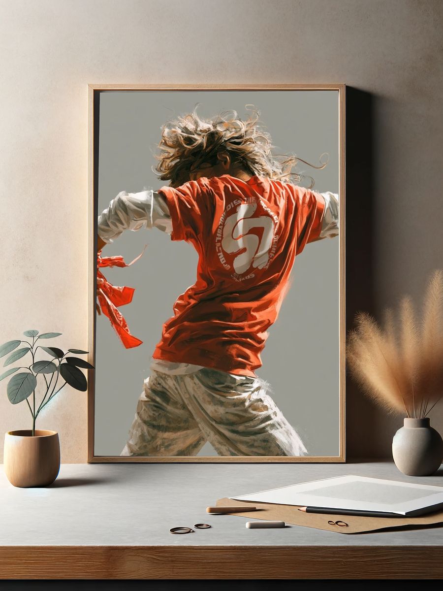 Dynamic Dancer Illustration Poster. — room view 2