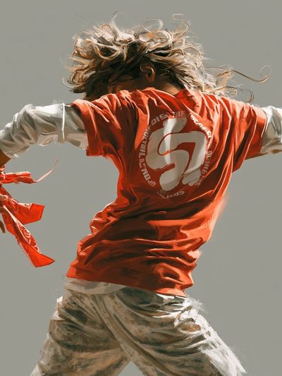Dynamic Dancer Illustration Poster. poster