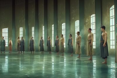 Monastic Lineup — Cinematic Print. poster