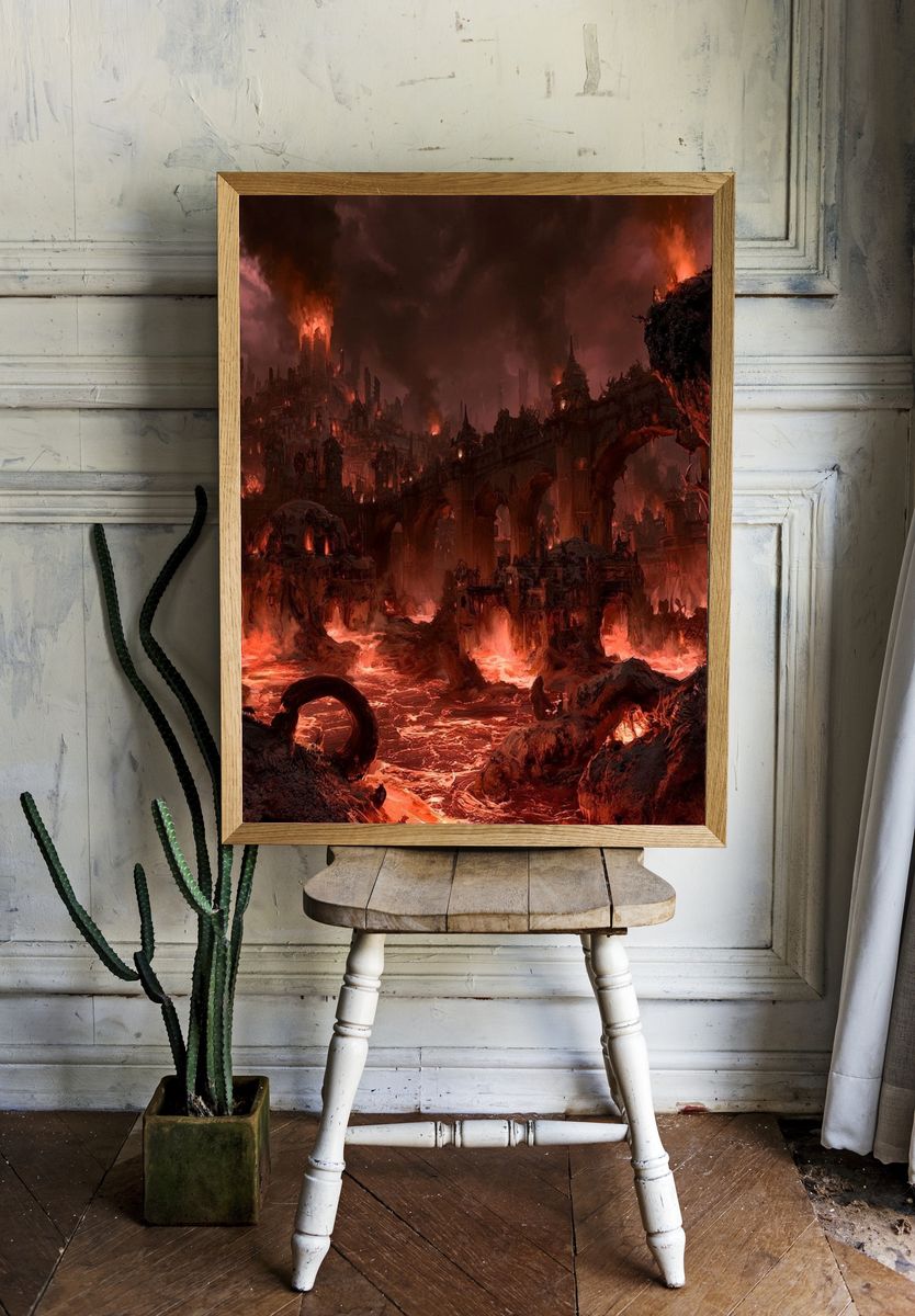 Infernal Citadel Fantasy Print. — room view 1