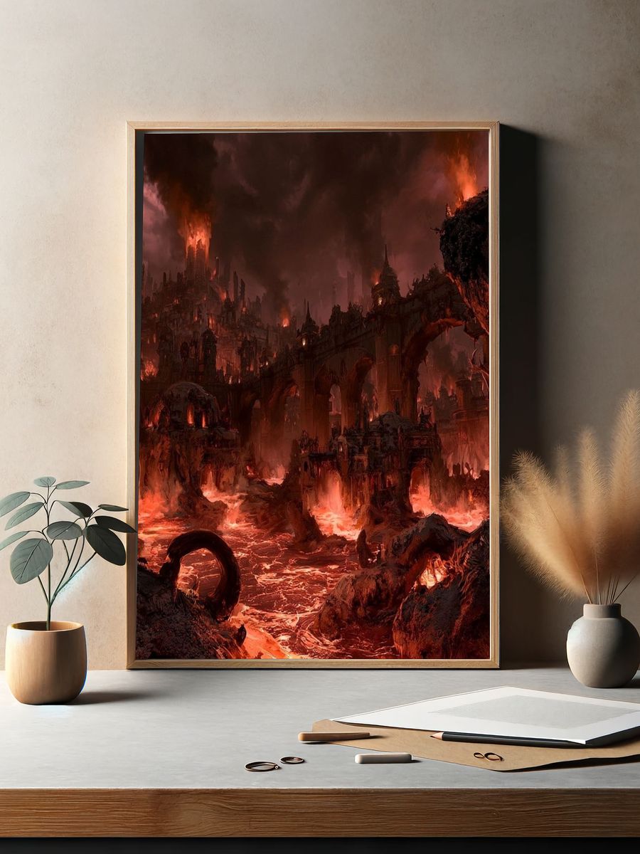 Infernal Citadel Fantasy Print. — room view 2