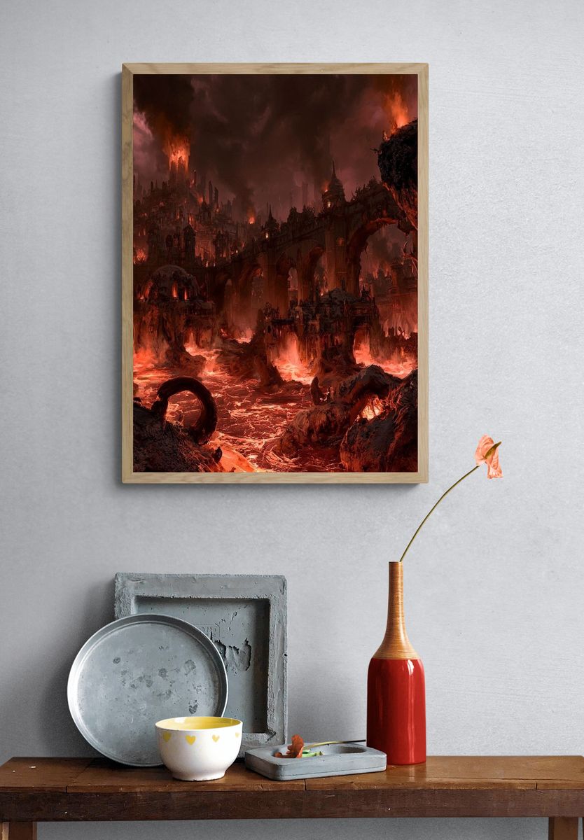 Infernal Citadel Fantasy Print. — room view 3