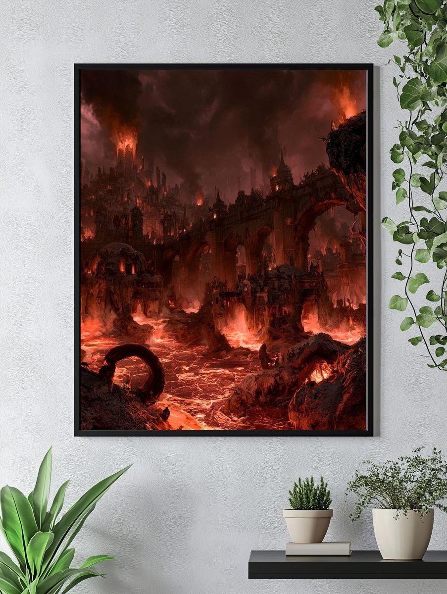 Infernal Citadel Fantasy Print. — room view 4