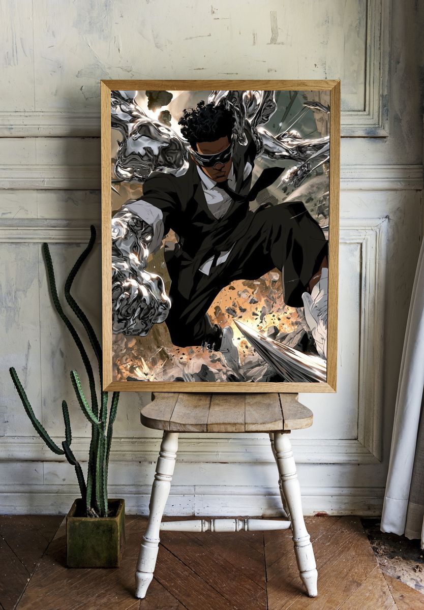 Action Hero Digital Art Poster. room preview
