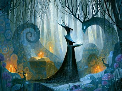 Enchanted Forest Reader Print. poster