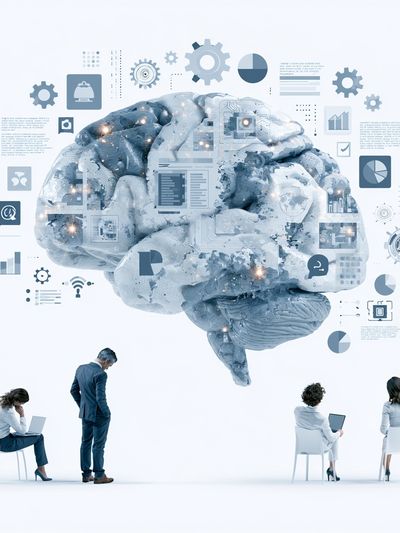 AI Brain Concept Photography Print. poster print