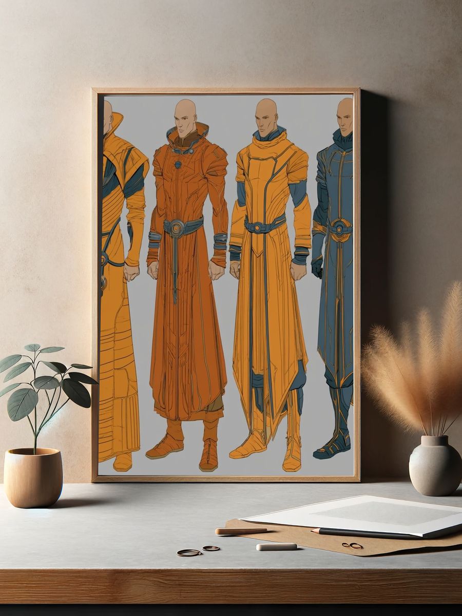 Sci-Fi Character Concept Illustration Poster. — room view 2