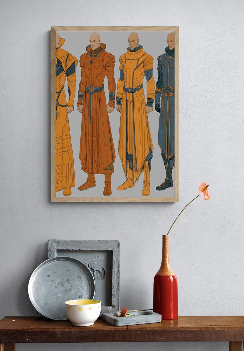 Sci-Fi Character Concept Illustration Poster. — room view 3