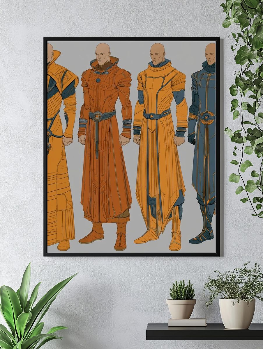 Sci-Fi Character Concept Illustration Poster. — room view 4