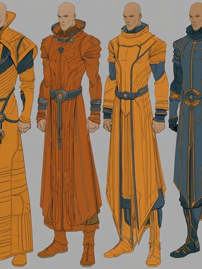 Sci-Fi Character Concept Illustration Poster.