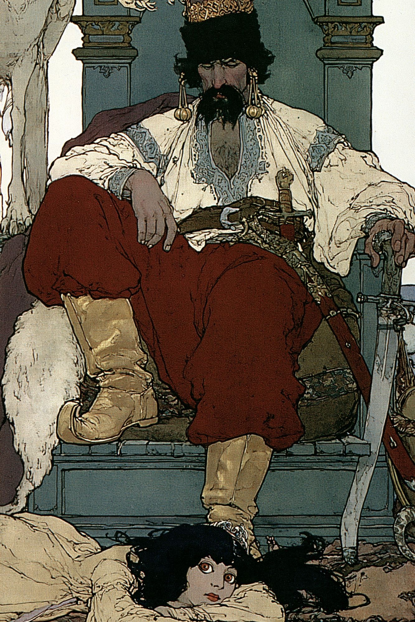 Tsar and Court Illustration Poster. poster — illustration art