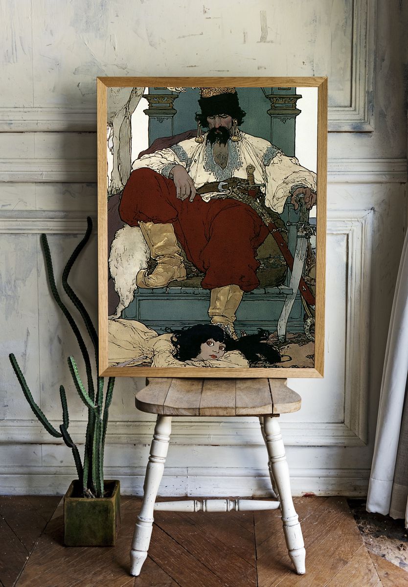 Tsar and Court Illustration Poster. room preview